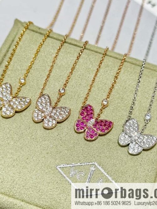 ❗️Classic ❗️ ☀️ Original ☀️ Van Cleef & Arpels Full Diamond Butterfly Necklace ☀️