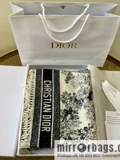 Dior Blue Rui Print Fierce Shawl 91DFI140I057