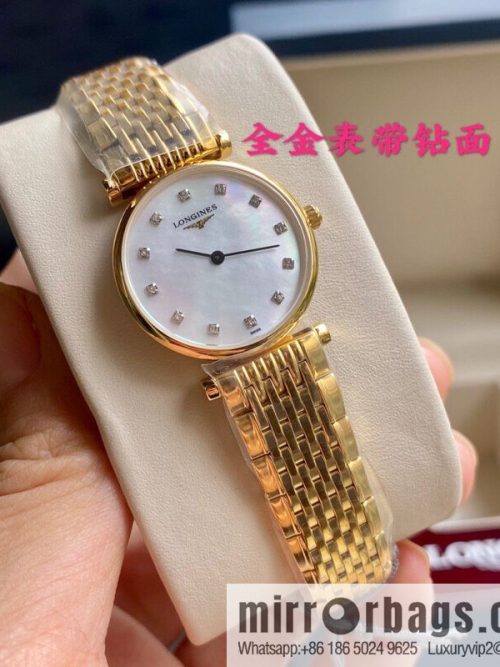 Ultra-thin 4mm~ Longines Garland Series - Elegant Luxury Ladies Quartz Watch