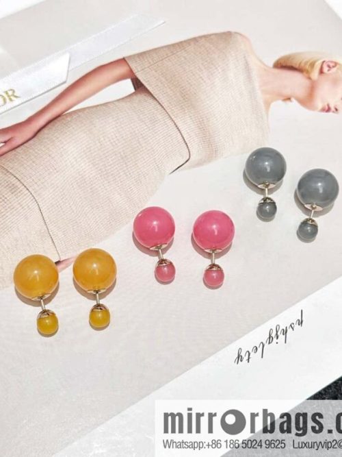 New ☑️ DIOR Dior candy colored pearl earrings stud earrings