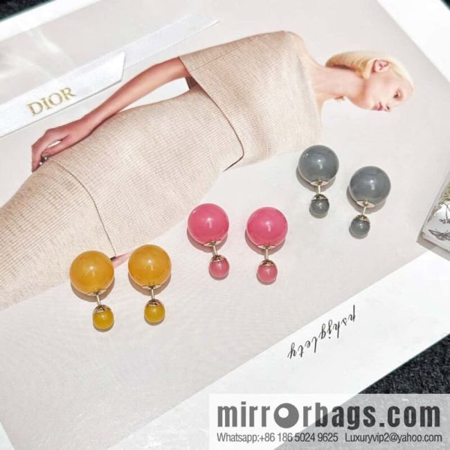 New ☑️ DIOR Dior candy colored pearl earrings stud earrings