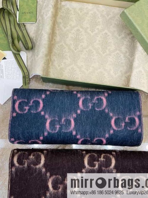 GUCCI Gucci GG diamond rhombus alpaca wool-blend scarf