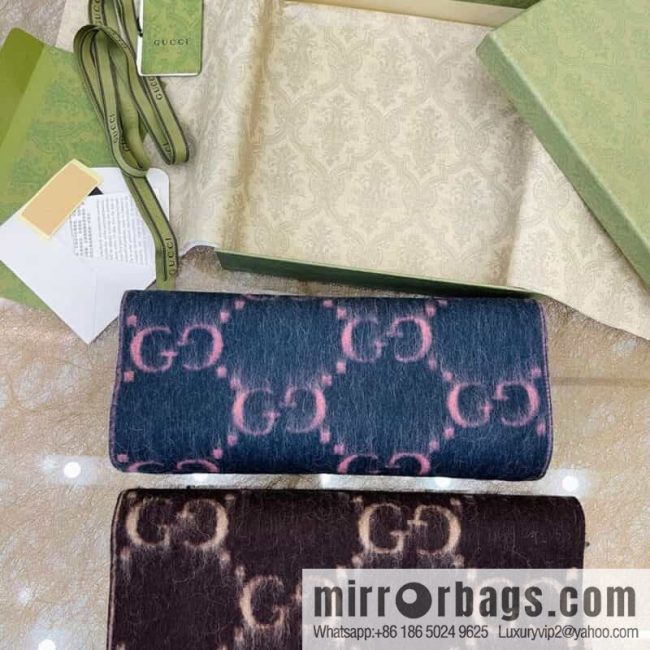 GUCCI Gucci GG diamond rhombus alpaca wool-blend scarf