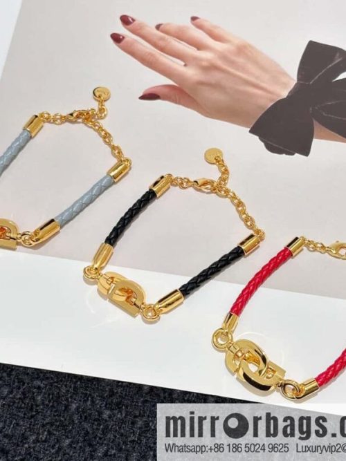 ❗️New ❗️ DIOR Dior Gold CD LOCK Bracelet Hand Rope