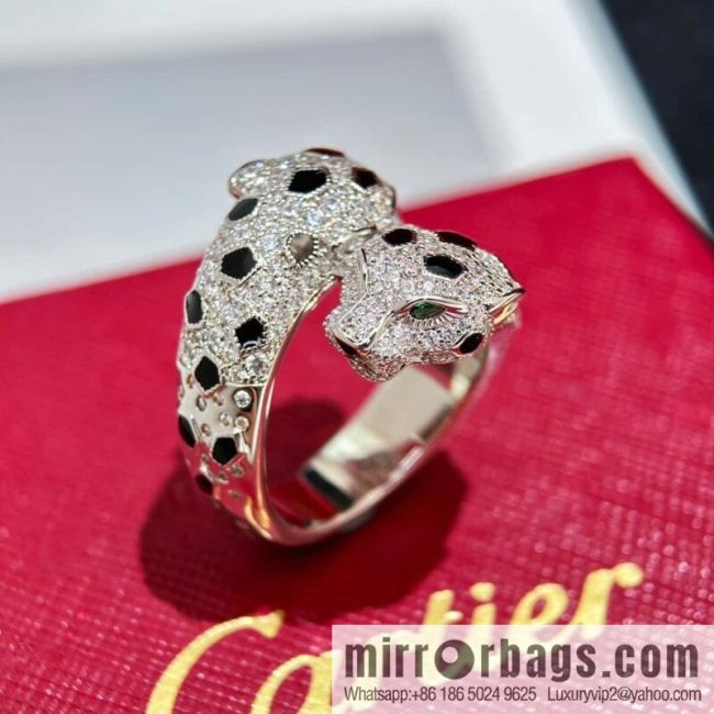 ❗️CNC version ❗️ ☀️ Cartier Cartier double leopard ring ☀️ US size 678
