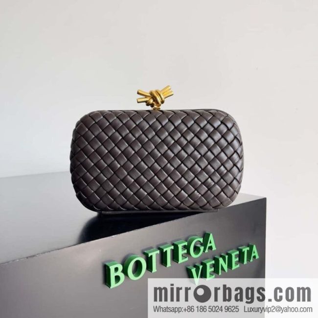 Bottega Veneta BV Knot | minaudiere: 717622 Chocolate