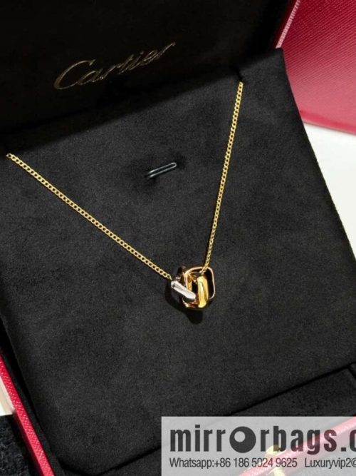 ❗️CNC version ❗️ ☀️ Cartier Cartier Trinity Box 100th anniversary limited three-ring three-color necklace ☀️