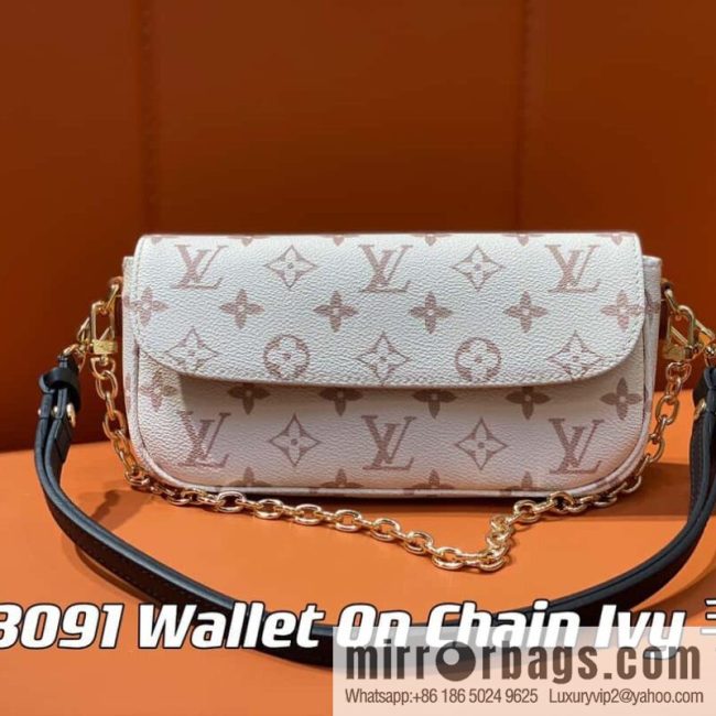 [Original order boutique] M83091 white flower M81911 chain bag series Wallet On Chain Ivy handbag