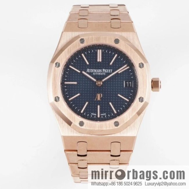 Royal Oak 15202 watch size 39mm super two-pin mechanical movement, sapphire crystal glass mirror, original Cal.2121 automatic movement