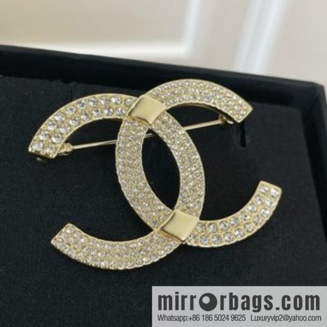 New ☑️ Chanel double c full diamond brooch
