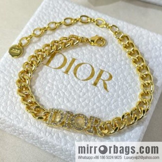 New ☑️ DIOR Dior full diamond bracelet necklace - Image 3