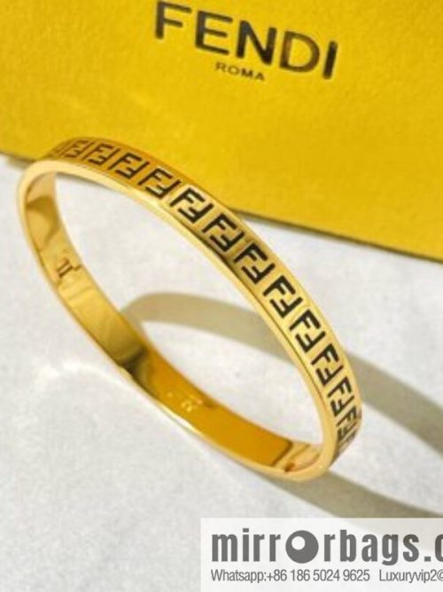 Fendi FF gold bracelet
