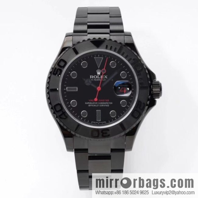 VR Factory, Red Yacht Triple Red This custom product is a reference to Rolex Yacht 1166220 Diamond Carbon (DCL) coated case - Image 3