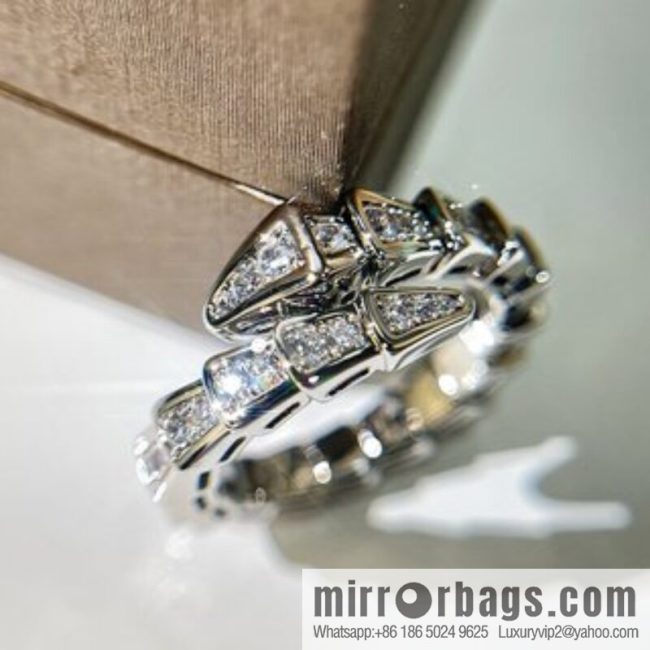 BVLGARI Bulgari full drill snake bone ring - Image 3