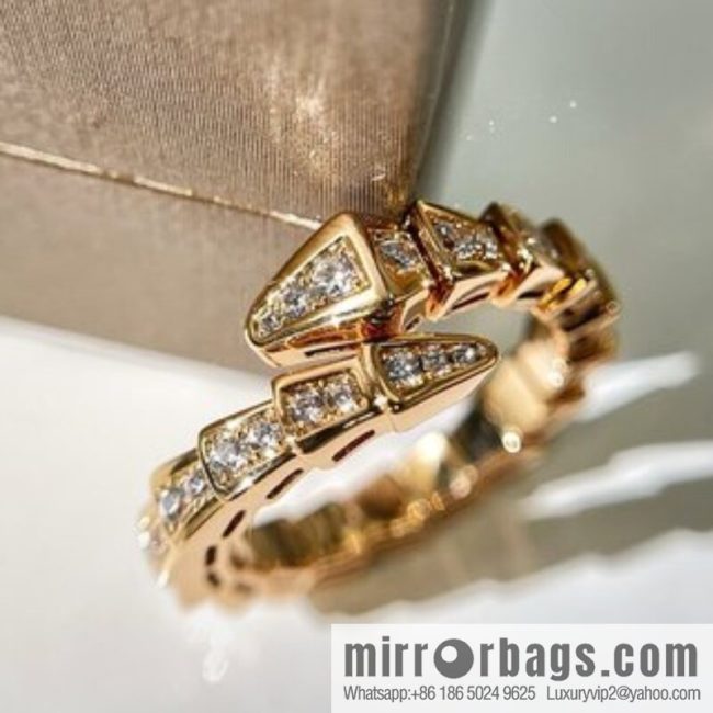 BVLGARI Bulgari full drill snake bone ring - Image 2