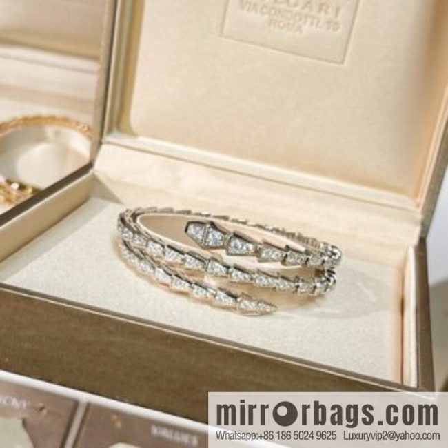 BVLGARI Bulgari Full Diamond Snake Bone Bracelet Bracelet - Image 3
