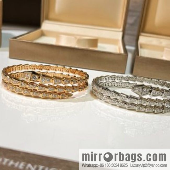 BVLGARI Bulgari Full Diamond Snake Bone Bracelet Bracelet