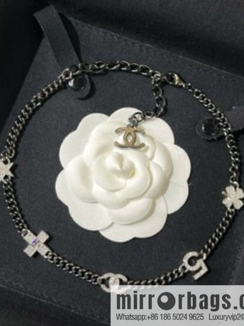 New ☑️ CHANEL Chanel choker gun black necklace