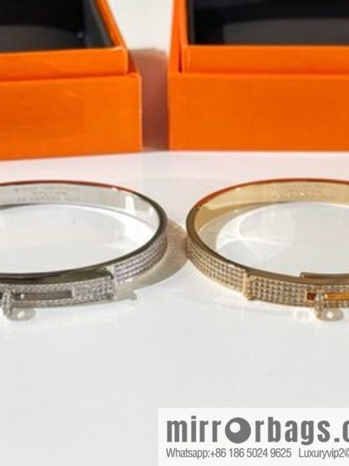 Hermès HERMES Kelly full diamond bracelet bracelet