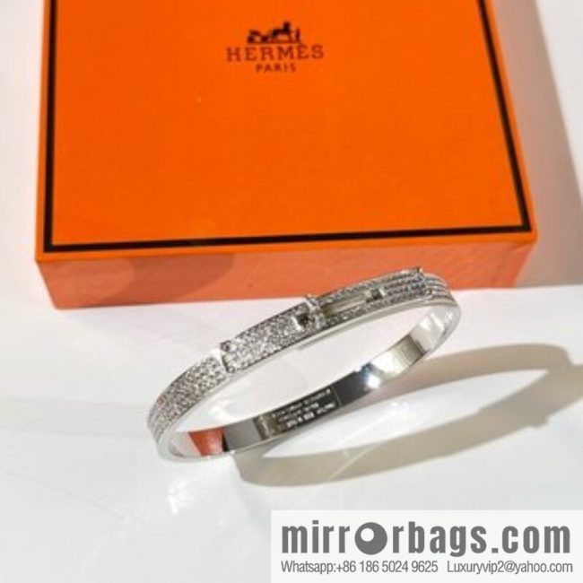 Hermès HERMES Kelly full diamond bracelet bracelet - Image 3
