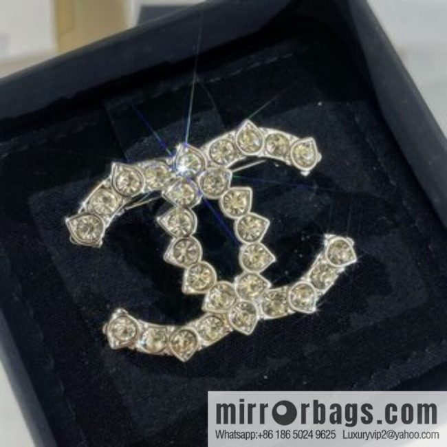New ☑️ Chanel double c full diamond brooch
