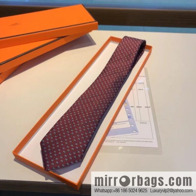 Hermes H letter men\'s new tie series