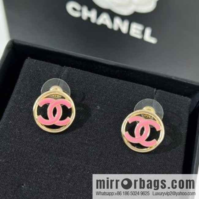 New ☑️ CHANEL Chanel double c round stud earrings - Image 2