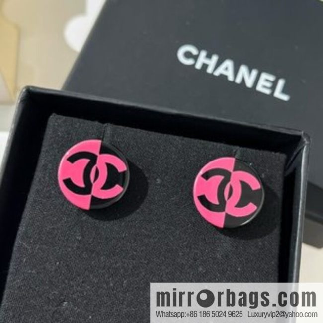 New ☑️ CHANEL Chanel double c acrylic stud earrings - Image 2