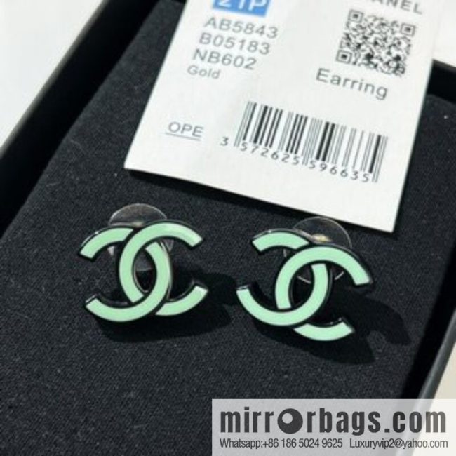 New ☑️ CHANEL Chanel double c acrylic stud earrings - Image 2