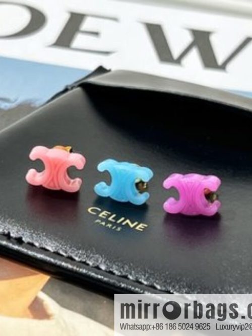 Celine Arc de Triomphe Macaron stud earrings three-piece set