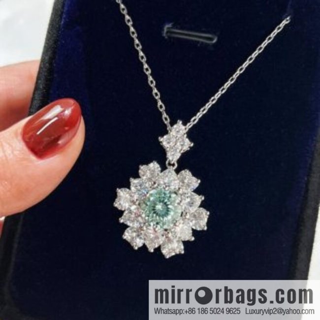 [High-end] Paraiba fireworks cutting necklace