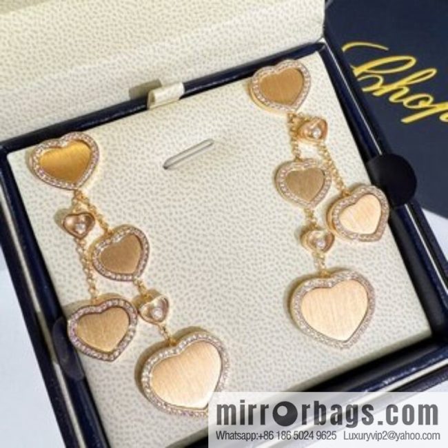 Chopard Happy Diamonds Powder Bella Si Love Earrings - Image 2