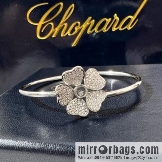 Chopard PRECIOUS LACE VAGUE 5 heart full diamond necklace ear shot, bracelet - Image 4