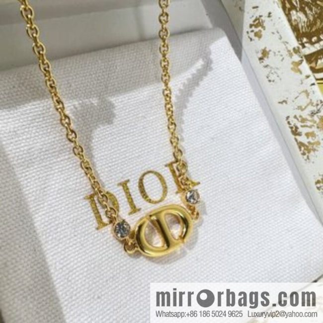 New ☑️ DIOR Dior CD Diamond Necklace