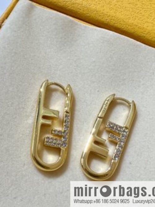 New FENDI F letter stud earrings