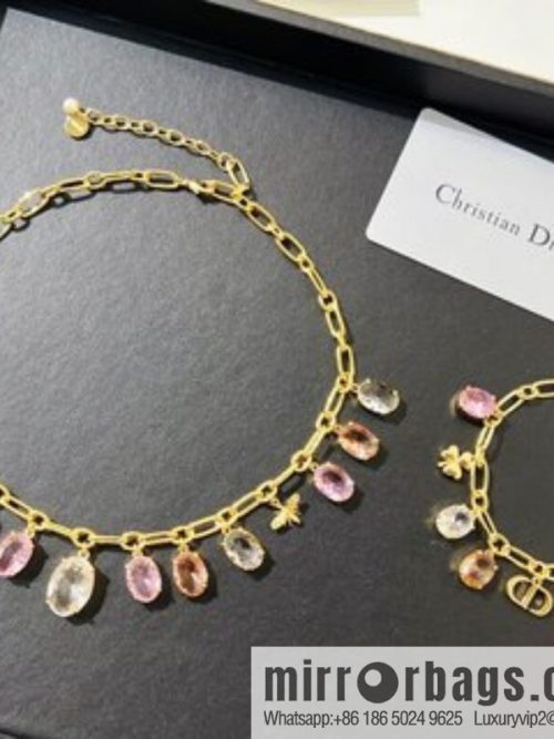 New ☑️ DIOR Dior tassel pigeon egg crystal necklace bracelet