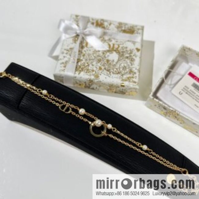 New ☑️ DIOR Dior double pearl bracelet