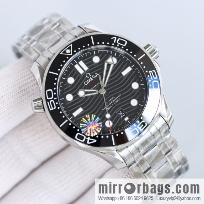 Omega 2022 new green seahorse with double T black balance wheel 8800 movement, 42mm - Image 4