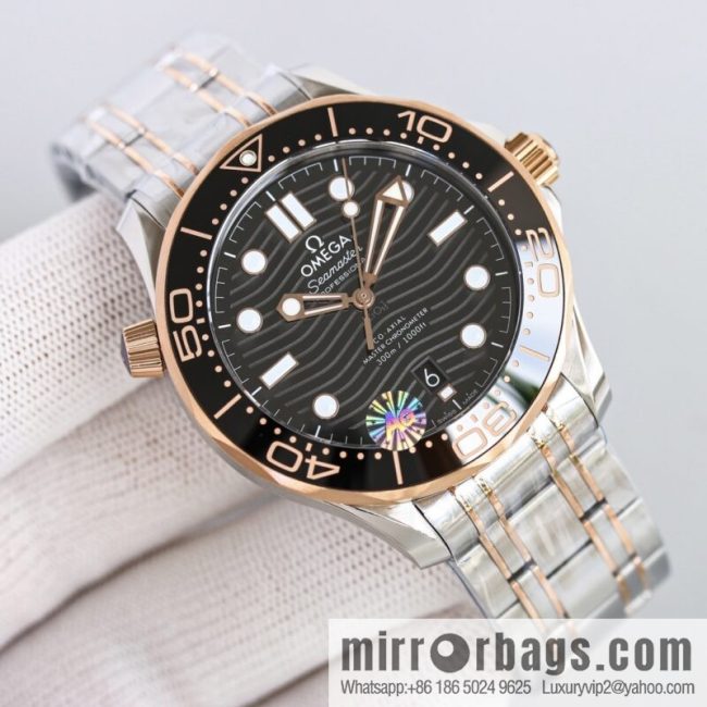 Omega 2022 new green seahorse with double T black balance wheel 8800 movement, 42mm - Image 5