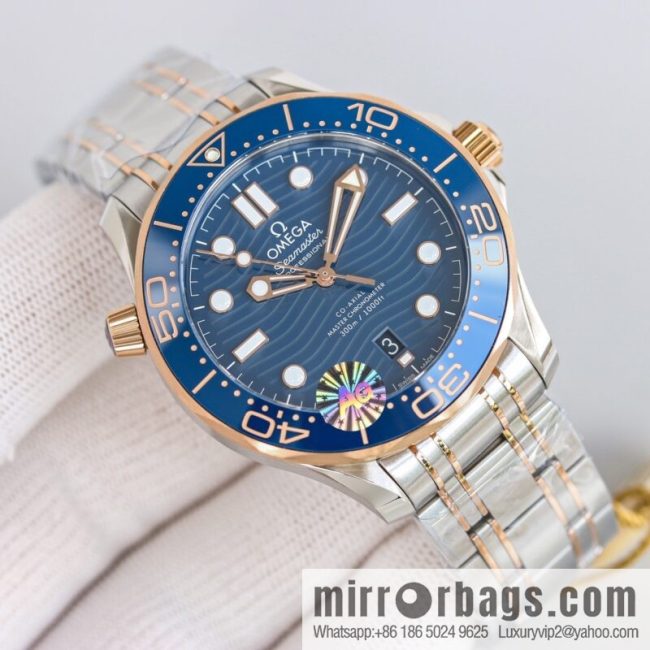 Omega 2022 new green seahorse with double T black balance wheel 8800 movement, 42mm - Image 6