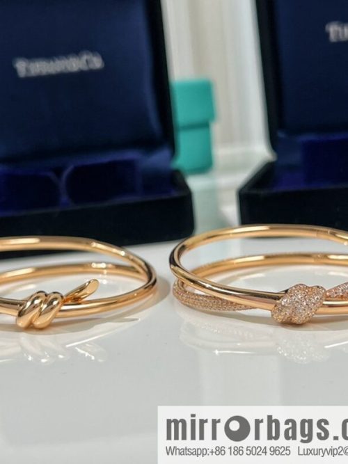 Tiffany & co. Tiffany & Co. Tiffany Knot series, double row hinged bracelet