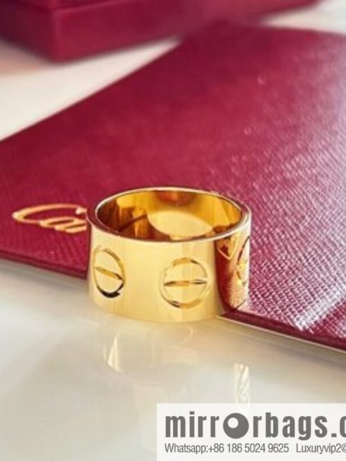Cartier classic LOVE series wide version ring