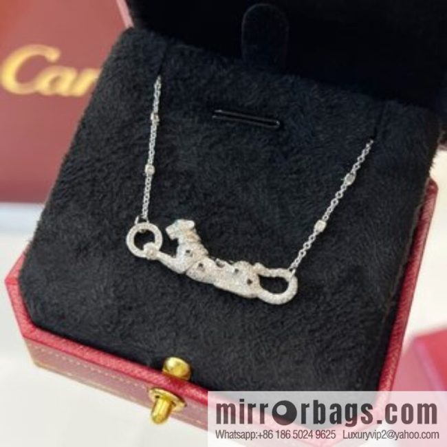 New ☑️ Cartier Cartier Jungle Collection, full of diamond leopard 🐆 necklace