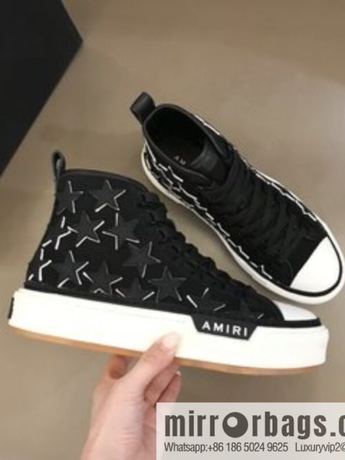 Amiri high-top sneakers men\'s casual canvas sneakers