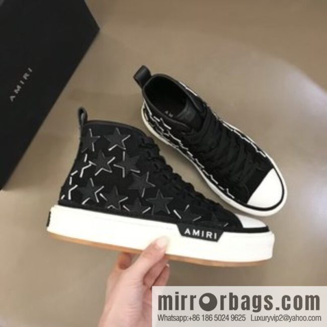 Amiri high-top sneakers men\'s casual canvas sneakers