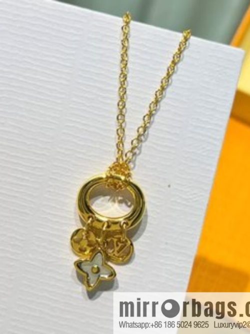 Louis Vuitton lv crystal monogram necklace