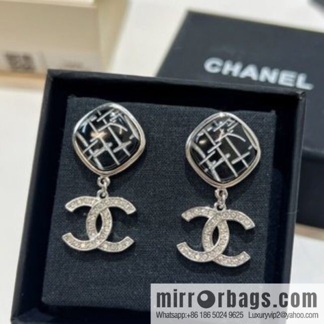 New ☑️ CHANEL Chanel c2 rhombus double c stud earrings