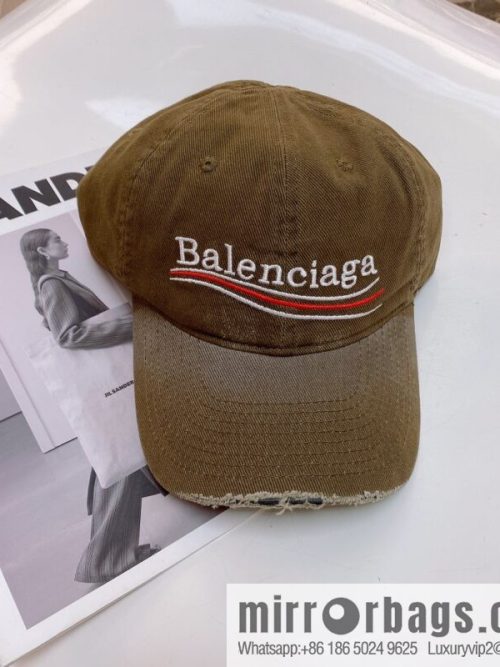 BALENCIAGA Balenciaga\'s new shampoo gray brim letter logo baseball cap