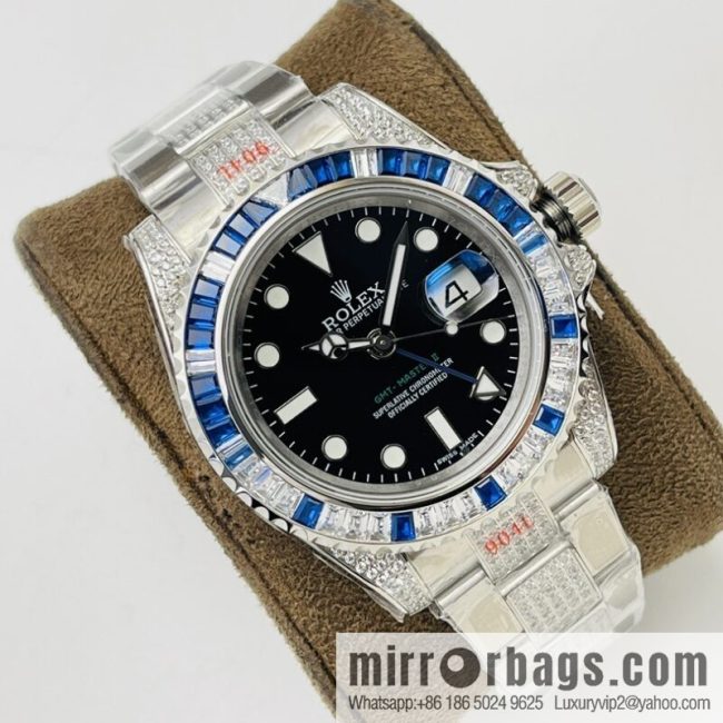Rolex GMT II Rear Diamond Customized Edition Self-winding Movement Watch - Image 5