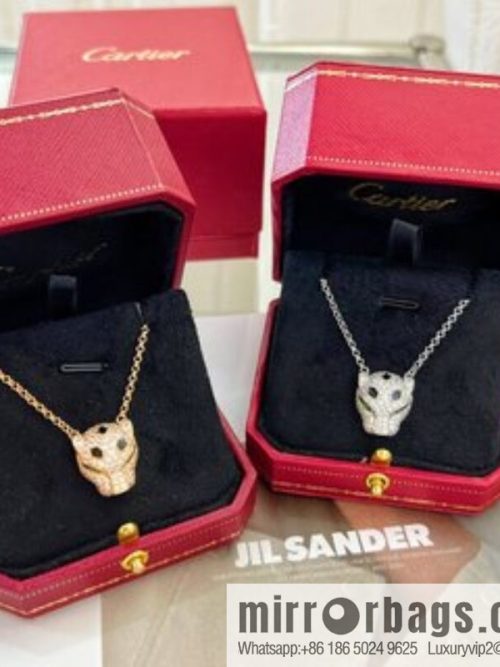 New ☑️ Cartier Cartier jungle series, full of diamond leopard head 🐆 necklace